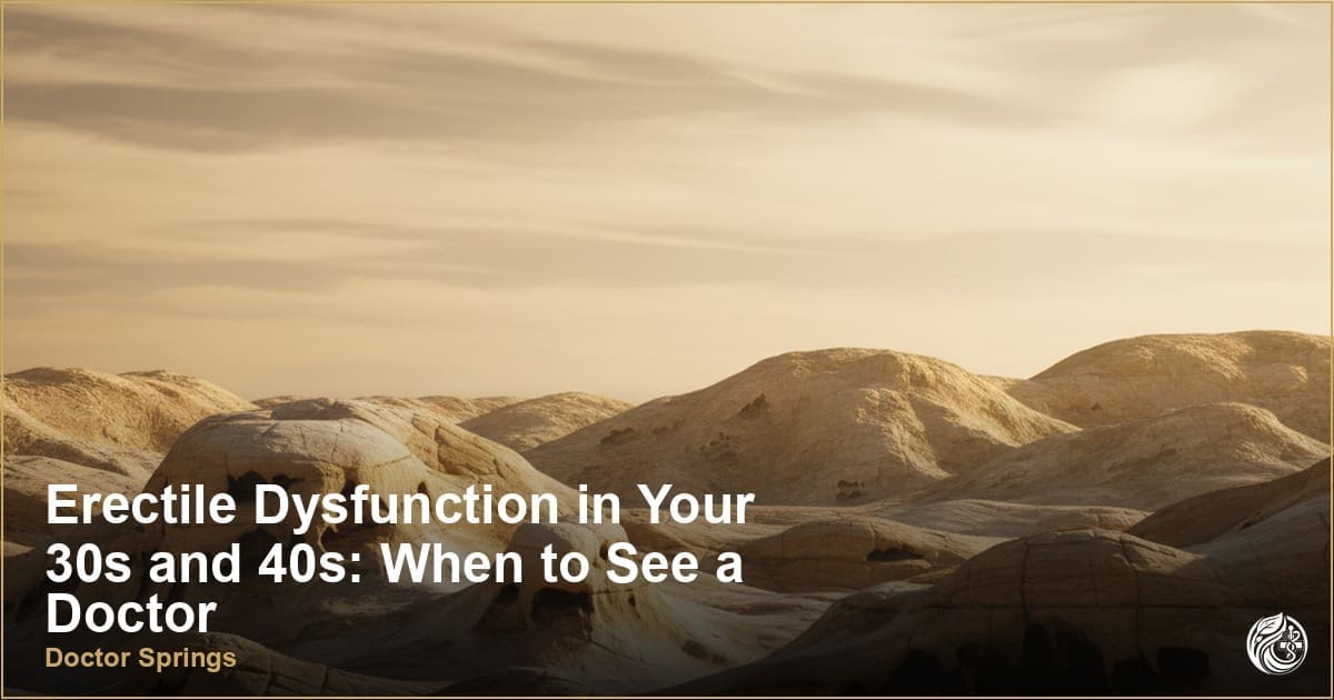 Erectile Dysfunction in Your 30s and 40s: When to See a Doctor